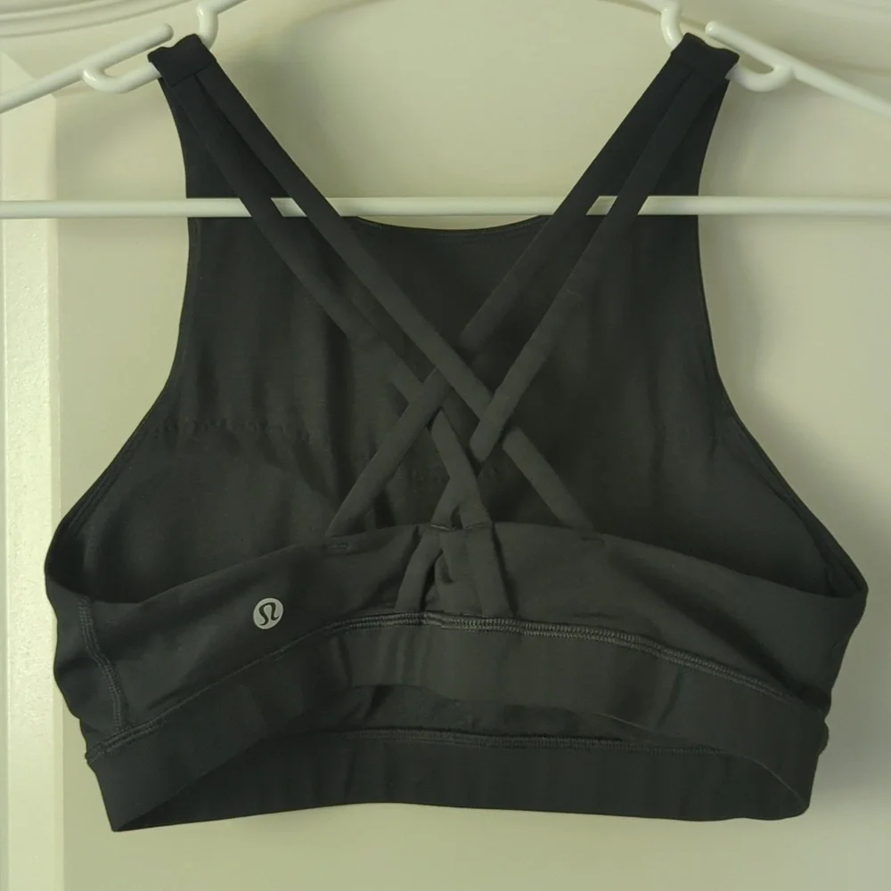 Lululemon Energy Bra *High Neck Black - Size 8 - Picture 9 of 11